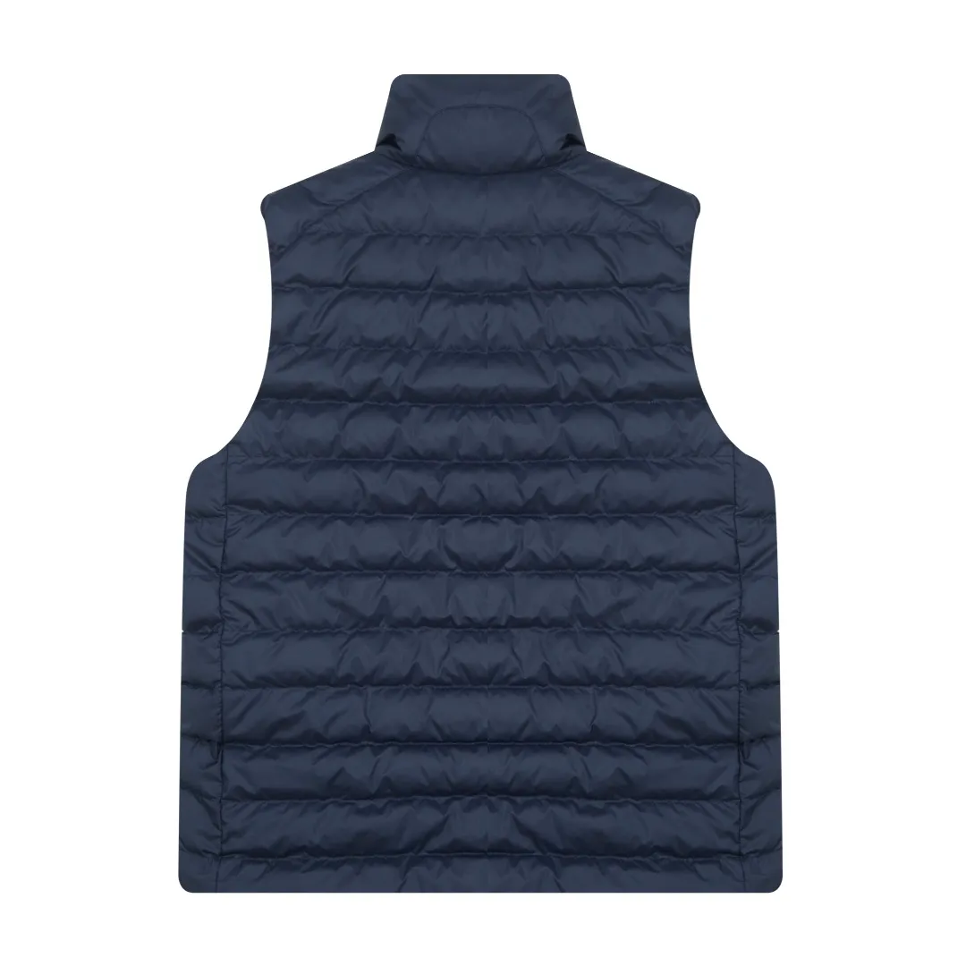 P340 White background picture [Popular in winter] Style No.: 25125# Color: Black/Navy Blue/Almond Size: S-XL - Ralph Lauren/Ralph Lauren 2025FW Popular winter item Stand collar three zipper couple style rib down vest vest - Craftsmanship 400T diamond-proof nylon on the face Grid down filling inside 400T high-density gallbladder isolation - Correct slightly waisted version on both sides The placket is made of cotton webbing and has double zipper pockets on both sides - RL's hottest vest this year. Out of stock at counters. A treasure item with a winter atmosphere. It comes in three basic colors. It can be worn by both men and women, especially the creamy white with a warm red feel. Comes with a beauty filter, which girls love. The overall fluffiness is just right. It is light and not bloated. It is very chill. It can enhance the overall fashion sense whether worn outside or inside.